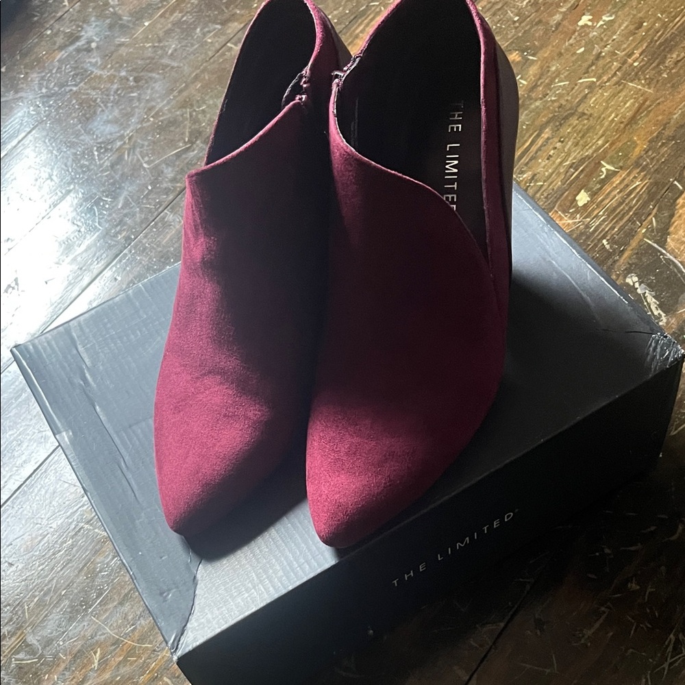 The Limited Women's Deep Red Ankle Booties